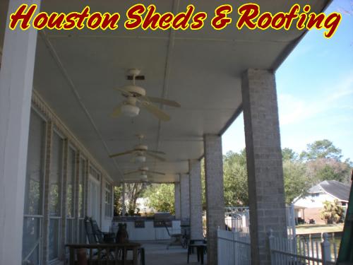 New Porch with Ceiling Fans