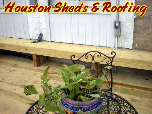Custom Wood Bench on New Backyard Deck