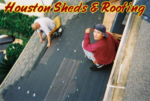 Tar Paper and Shingles on Roof
