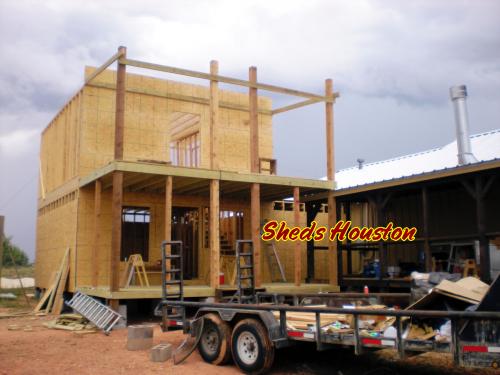 Custom 2 Story Shed in Construction