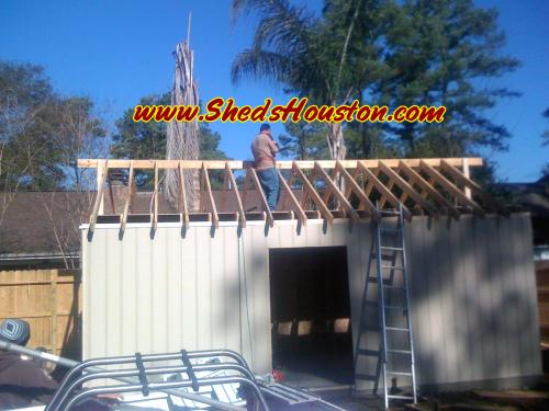 Gable roof installation
