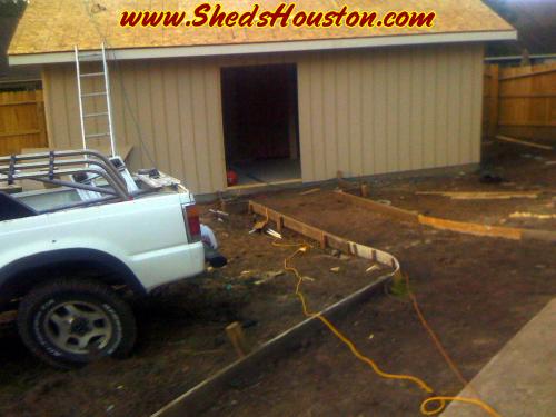 Installing a concrete walkway