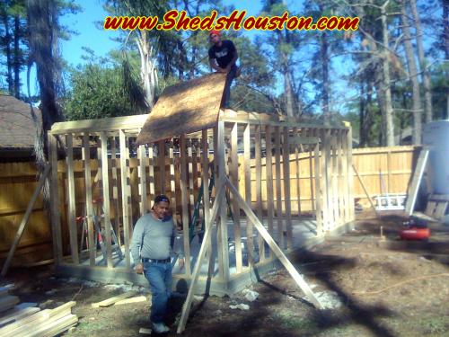 Attic installation in tool shed