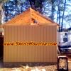 Side view of custom storage shed