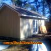 Finish storage shed - side view