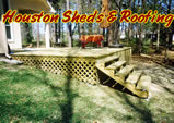 deck installed on slanted surface houston backyard tomball