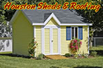storage shed installation houston construction on-site
