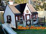 kids play house back yard  houston gingerbread tree house