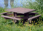 square picnic table 4 seats houston lake conroe woodlands