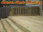 wood deck open stairs benches lattice spring cypress pearland