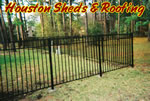 wrought iron fence installation houston kingwood woodlands